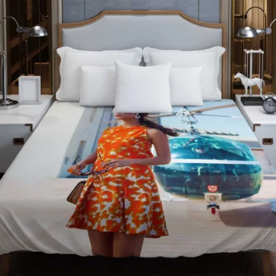 Alicia Vikander in The Man from UNCLE Movie Duvet Cover