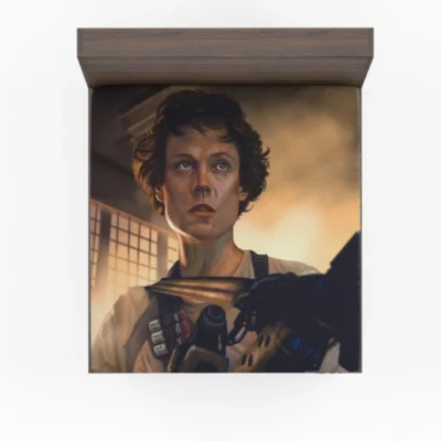 Aliens Movie Cas Ellen Ripley Sigourney Weaver Fitted Sheet