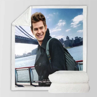 Andrew Garfield in The Amazing Spider-Man 2 Movie Sherpa Fleece Blanket