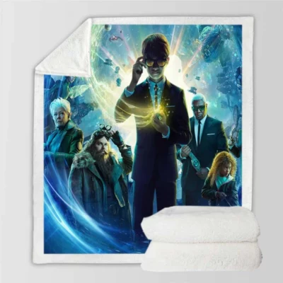 Artemis Fowl Movie Josh Gad Judi Dench Colin Farrell Sherpa Fleece Blanket