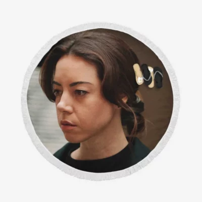 Best Sellers Movie Aubrey Plaza Round Beach Towel