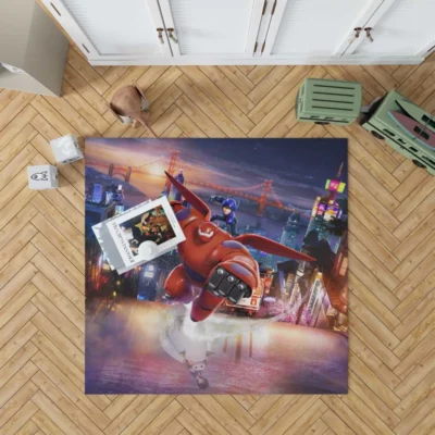 Big Hero 6 Movie Baymax Hiro Hamada Rug