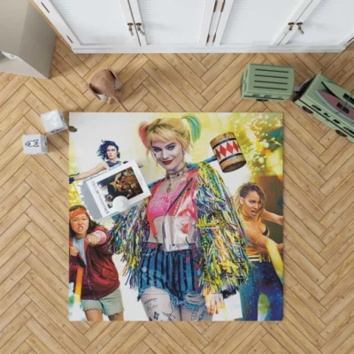 Birds of Prey Harley Quinn DC Comics Super Hero Movie Rug