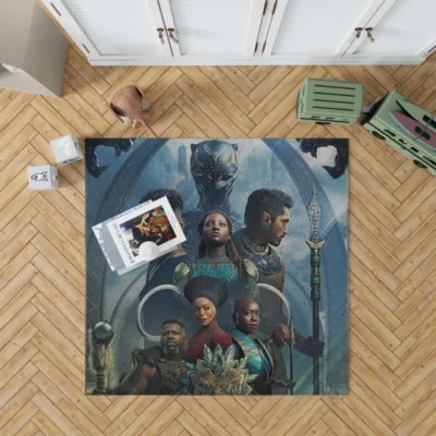 Black Panther Wakanda Forever Michael B Jordan Movie Rug