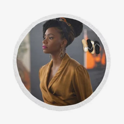 Candyman Movie Teyonah Parris Round Beach Towel