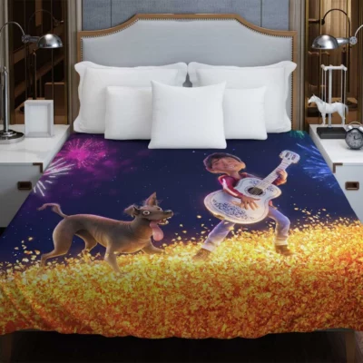 Coco Movie Miguel Rivera Dante Duvet Cover