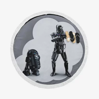 DARK FORCES Movie Dark Trooper Round Beach Towel