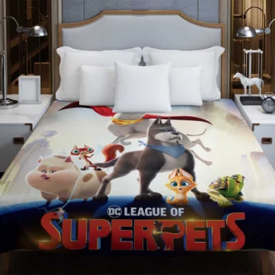 DC League of Super-Pets Movie Duvet Cover