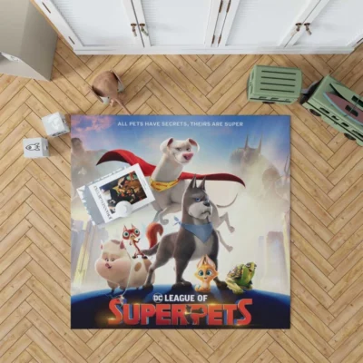 DC League of Super-Pets Movie Rug