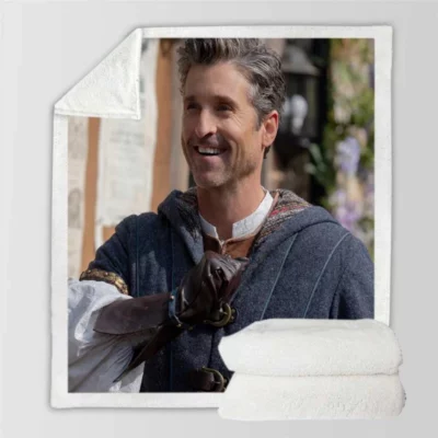 Disenchanted Movie Patrick Dempsey as Robert Philip Sherpa Fleece Blanket