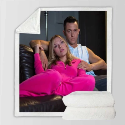 Don Jon Movie Scarlett Johansson Joseph Gordon Sherpa Fleece Blanket