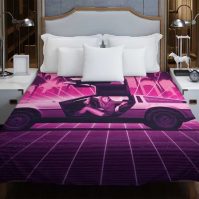 Drive Angry Movie Amber Heard DeLorean Car Duvet Cover