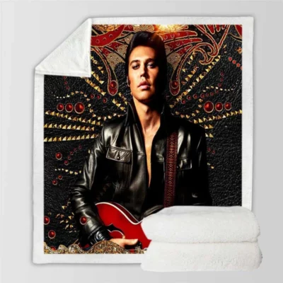 Elvis Movie Austin Butler Sherpa Fleece Blanket