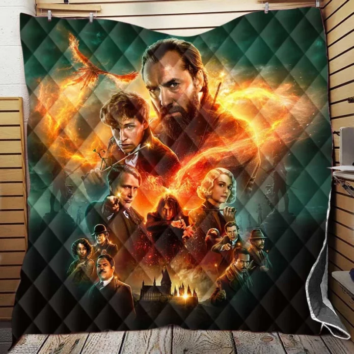 Fantastic Beasts The Secrets Of Dumbledore Movie Quilt Blanket