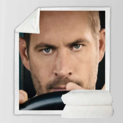 Furious 7 Movie Brian Paul Walker Sherpa Fleece Blanket