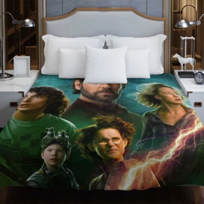 Ghostbusters Afterlife Movie Finn Wolfhard Duvet Cover