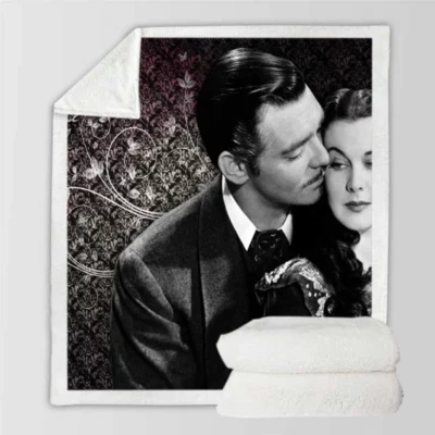 Gone With The Wind Movie Sherpa Fleece Blanket