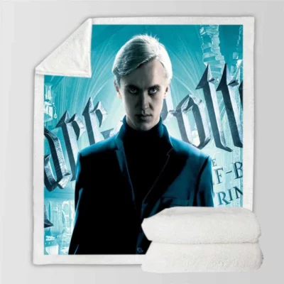 Harry Potter - Malfoy Movie Draco Malfoy Tom Felton Sherpa Fleece Blanket