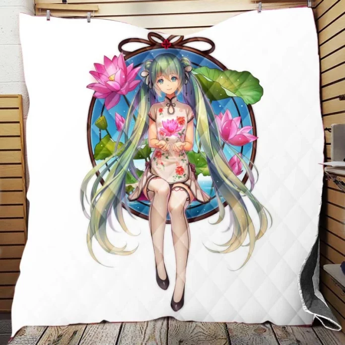 Hatsune Miku Anime Quilt Blanket