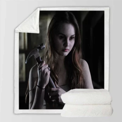 Haunt Movie Liana Liberato Sherpa Fleece Blanket