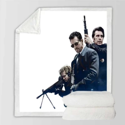 Heat Movie Val Kilmer Robert De Niro Sherpa Fleece Blanket