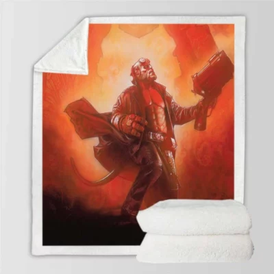 Hellboy II The Golden Army Movie Sherpa Fleece Blanket