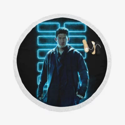 Iko Uwais As Hard Master In Snake Eyes Movie Hard Master Round Beach Towel