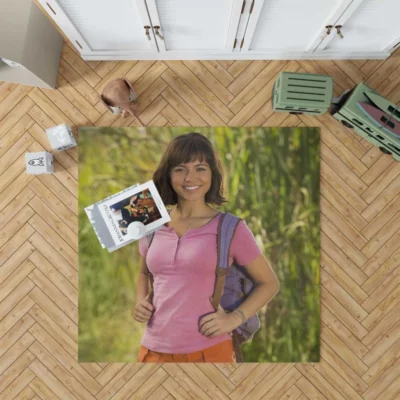 Isabela Merced in Dora and the Lost City of Gold Kids Movie Rug