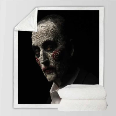 Jigsaw Movie Saw Tobin Bell Sherpa Fleece Blanket