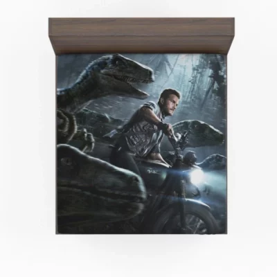 Jurassic World Movie Chris Pratt Sci-fi Fitted Sheet