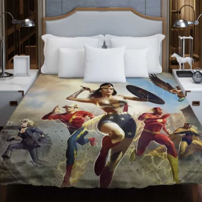 Justice Society World War II Movie Duvet Cover