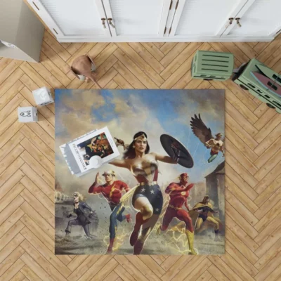 Justice Society World War II Movie Rug