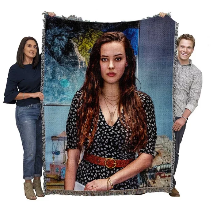 Knives Out Movie Katherine Langford Woven Blanket