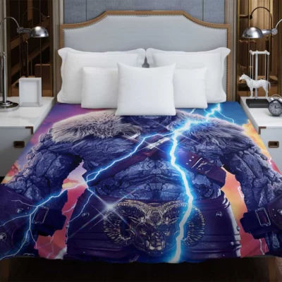 Korg in Thor Love and Thunder Movie Duvet Cover