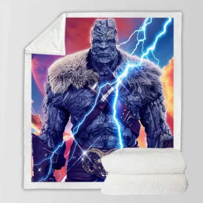 Korg in Thor Love and Thunder Movie Sherpa Fleece Blanket