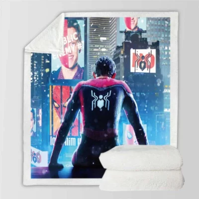 Marvel Spider-Man No Way Home Movie MCU Sherpa Fleece Blanket