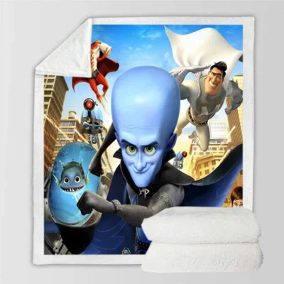 Megamind Movie Sherpa Fleece Blanket