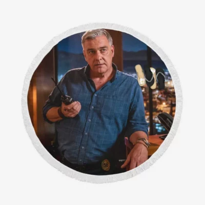 Memory Movie Ray Stevenson Round Beach Towel