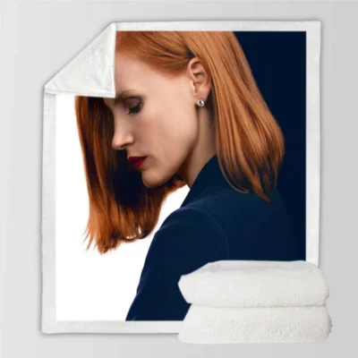 Miss Sloane Movie Jessica Chastain Sherpa Fleece Blanket