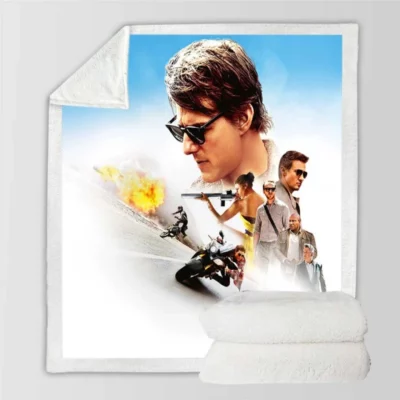 Mission Impossible Rogue Nation Movie Jeremy Renner Sherpa Fleece Blanket