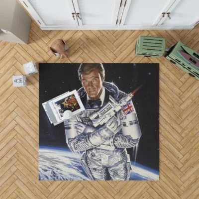 Moonraker Movie Roger Moore James Bond Rug