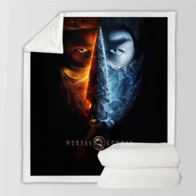 Mortal Kombat Movie Cole Young Sherpa Fleece Blanket