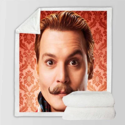 Mortdecai Movie Johnny Depp Sherpa Fleece Blanket