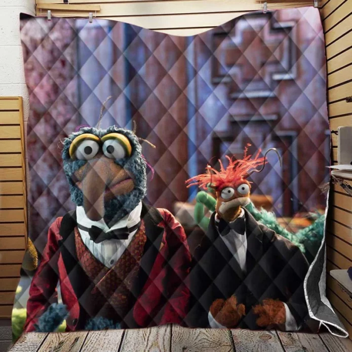 Muppets Haunted Mansion Movie Gonzo Frackles Quilt Blanket