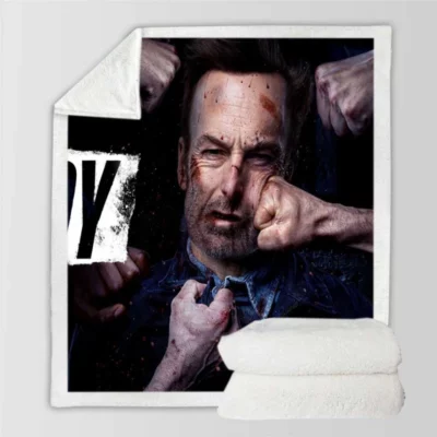 Nobody Movie Bob Odenkirk Sherpa Fleece Blanket