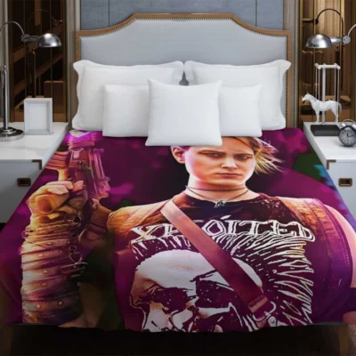 Nora Arnezeder as Lilly The Coyote in Army of the Dead Movie Duvet Cover