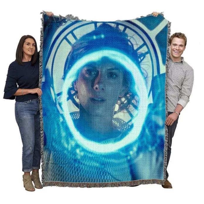 Oxygen Movie Melanie Laurent Woven Blanket