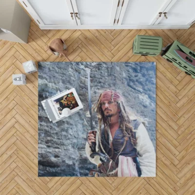 Pirates of the Caribbean On Stranger Tides Movie Jack Sparrow Rug