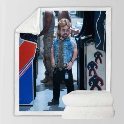 Pixels Movie Peter Dinklage Sherpa Fleece Blanket