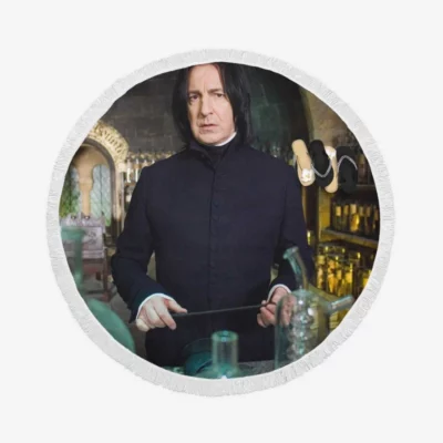 Professor Severus Snape Movie Harry Potter Round Beach Towel